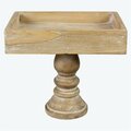 Youngs Wood Tray on Pedestal, Assembly Required 11594